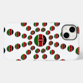 Schöne kenianische Flagge: Ein radikales Design Case-Mate iPhone Hülle (Rückseite (Horizontal))