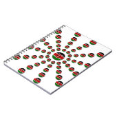 Schöne kenianische Flagge: Ein radikales Design Notizblock (Linke Seite)