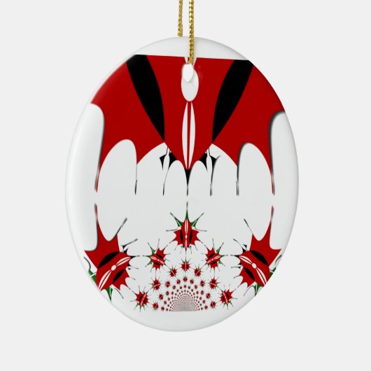 Schöne kenianische Flagge. Keramikornament (Rechts)