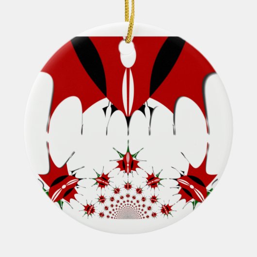 Schöne kenianische Flagge. Keramikornament (Vorne)