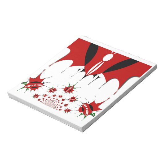 Schöne kenianische Flagge. Notizblock (Rotiert)