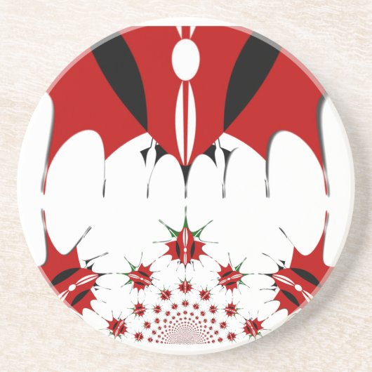 Schöne kenianische Flagge. Sandstein Untersetzer (Vorne)