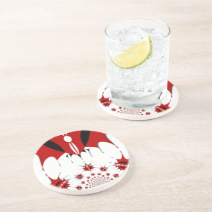 Schöne kenianische Flagge. Sandstein Untersetzer