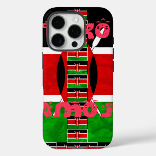Schöne Kenya Flag Tuko Pamoja Inspiration iPhone 16 Pro Hülle