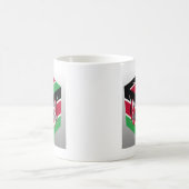 Schöne Kenyan Flag Cube mit Gruß Ar Kaffeetasse (Mittel)