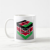 Schöne Kenyan Flag Cube mit Gruß Ar Kaffeetasse (Links)