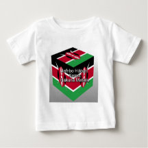 Schöne Kenyan Flag Cube mit Gruß