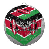 Schöne Kenyan Flag Cube mit Gruß Dartscheibe (vorne)