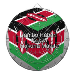 Schöne Kenyan Flag Cube mit Gruß Dartscheibe