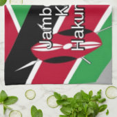 Schöne Kenyan Flag Cube mit Gruß Handtuch (Gefaltet)