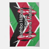 Schöne Kenyan Flag Cube mit Gruß Handtuch (Vertikal)