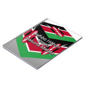 Schöne Kenyan Flag Cube mit Gruß Notizblock (Linke Seite)