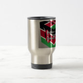 Schöne Kenyan Flag Cube mit Gruß Reisebecher (Mittel)