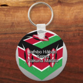 Schöne Kenyan Flag Cube mit Gruß Schlüsselanhänger (Vorderseite)
