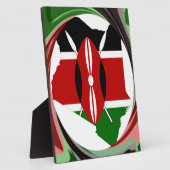 Schöne Kenyan Whirlwind Karte Design Fotoplatte (Seite)