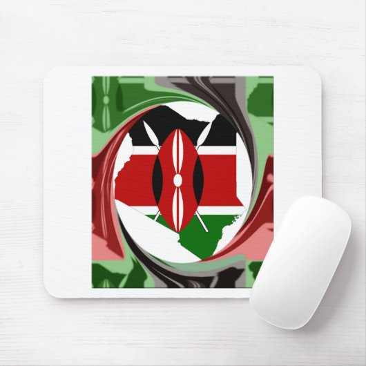 Schöne Kenyan Whirlwind Karte Design Mousepad (Mit Mouse)