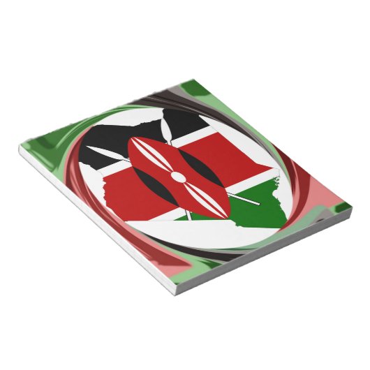 Schöne Kenyan Whirlwind Karte Design Notizblock (angewinkelt)