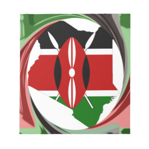 Schöne Kenyan Whirlwind Karte Design Notizblock