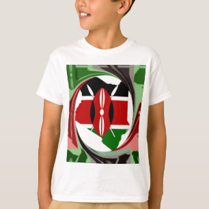Schöne Kenyan Whirlwind Karte Design T-Shirt