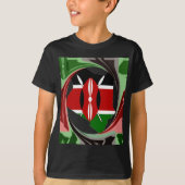 Schöne Kenyan Whirlwind Karte Design T-Shirt (Vorderseite)