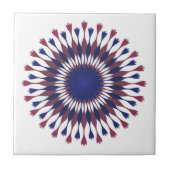 Schöne Keramik Lotus Blume Tile Fliese (Vorderseite)