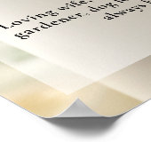 Schöne Kerzen, Lebensfeier Foto Beerdigung Poster (Ecke)