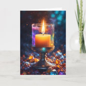 Schöne Kerzenschein Karte (Vorderseite)