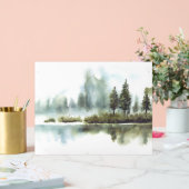 Schöne Kiefernwälder am See Acrylschild (Hochzeit)