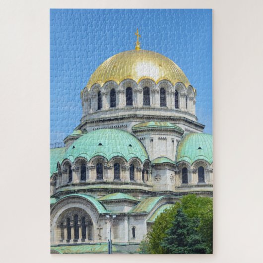 Schöne Kirche in Sofia Bulgarien Puzzle (Vertikal)