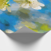 Schöne Kirschblüten Geschenkpapier (Ecke)