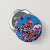Schöne Kirschblüten im Frühling Button (Vorne & Hinten)