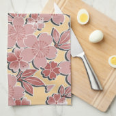 Schöne Kirschblüten Küchentuch (Viertel Falte)