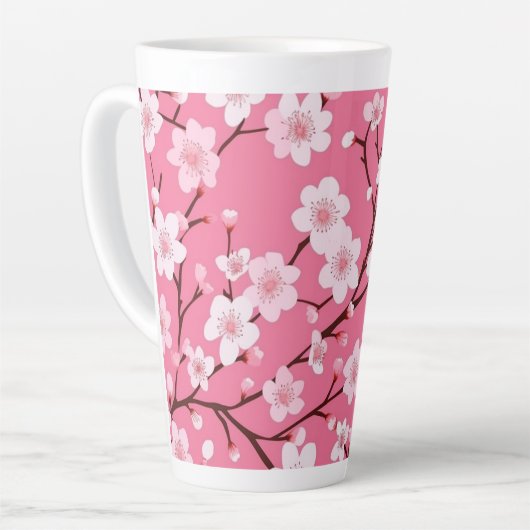 Schöne Kirschblüten Milchtasse (Linke Ecke)