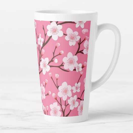 Schöne Kirschblüten Milchtasse (Rechts)