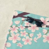 Schöne Kirschblüten Mit Monogramm Strandtuch (Beispiel)