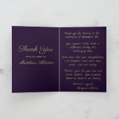 Schöne Kirschblüten Rosa Lila Berg Dankeskarte (Innenseite)