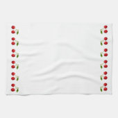 Schöne Kirschfrüchte auf Weiß Geschirrtuch (Horizontal)