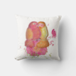Schöne Kissenvögel Sammlung "Lovebirds" Kissen