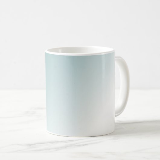 Schöne Kitchen Quotes Blue Ombre Kaffeetasse (VorderseiteRechts)