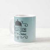 Schöne Kitchen Quotes Blue Ombre Kaffeetasse (Vorderseite Links)