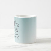 Schöne Kitchen Quotes Blue Ombre Kaffeetasse (Mittel)