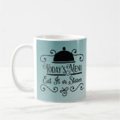 Schöne Kitchen Quotes Blue Ombre Kaffeetasse (Links)