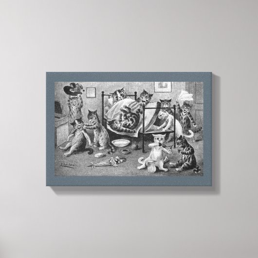 Schöne Kittens, Louis Wain Leinwanddruck (Vorderseite)
