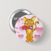 Schöne Kitty Button (Vorne & Hinten)