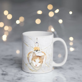 Schöne kitty-Herz-Ornament Marmor KAFFEE TASSE