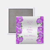 Schöne Klasse Petunias Blumengeburt Magnet (Vorderseite/Rückseite)