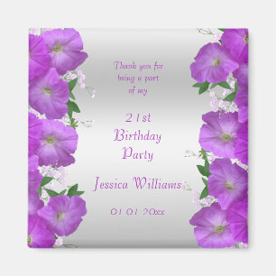Schöne Klasse Petunias Blumengeburt Magnet