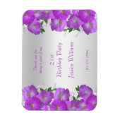 Schöne Klasse Petunias Blumengeburt Magnet (Vertikal)
