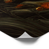 Schöne klassische Herbstlandschaft kleine Bucht Poster (Ecke)