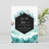Schöne klassische Hochzeit Save The Date (Stehend Vorderseite)
